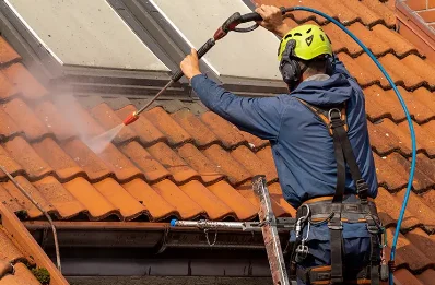 Démoussage et hydrofuge de toiture à Cauna
